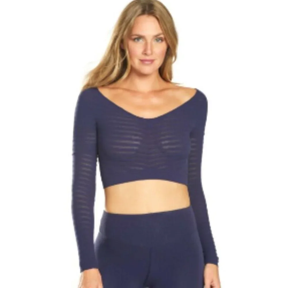 💥NWT FP Movement Gone Adrift Crop Top Blue Size XS / S